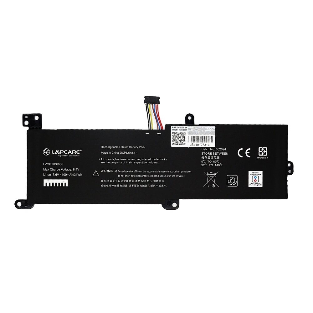 Lapcare Laptop Battery Compatible For Lenovo Ideapad 320-14AST | L16L2PB2 view 2